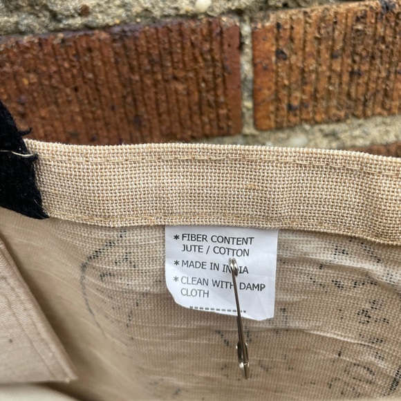 vintage MAI 1910 Sommet de la Tour Eiffel Jute Fiber Tote Bag - Picture 5 of 10